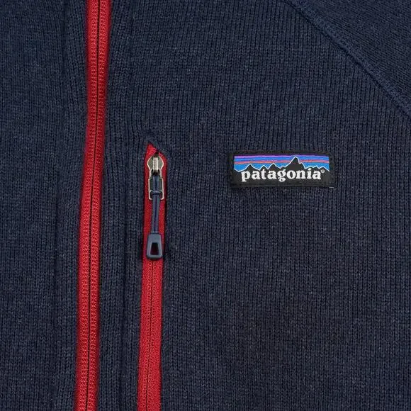 Patagonia Men’s Performance Better Sweater Hoody Blue/Navy Red Zippers Size M - Picture 11 of 12